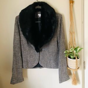 Faux Fur Blazer